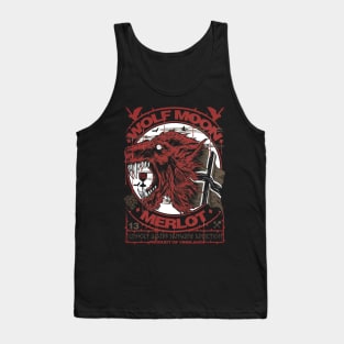 "WOLF MOON MERLOT" Tank Top